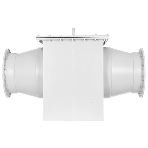 Tropfenabscheider aus PVDF - Einschub oben ziehbar,  Baureihe TA 125-2, ohne Sprüheinheit